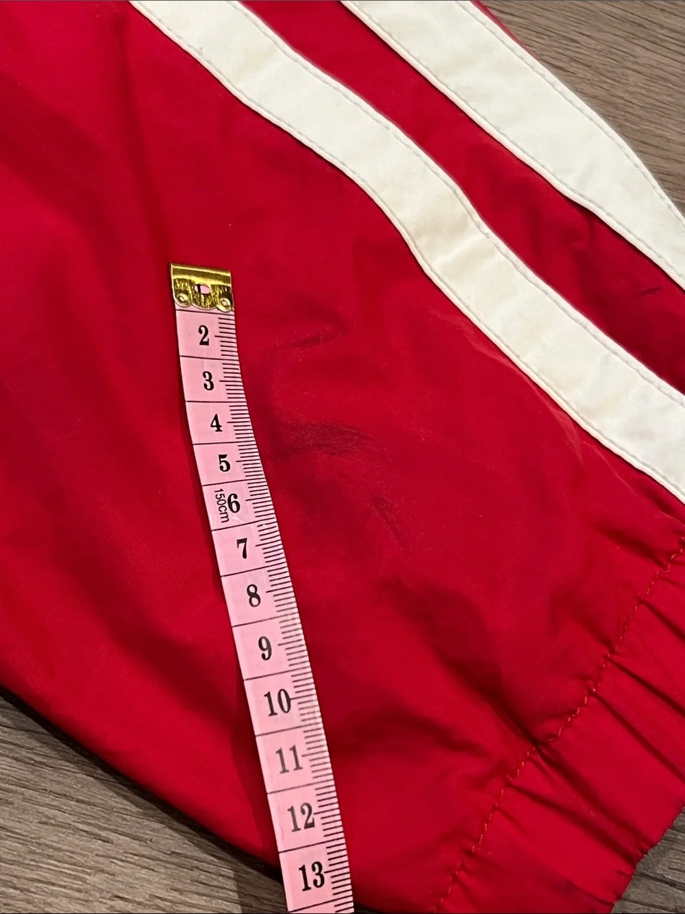 Vintage Tommy Hilfiger Red Lightweight Track Jacket with White Trim Size Large